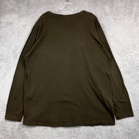 Ralph Lauren Polo Sport Shirt Size XL Green Long Sleeve Spell Out Logo - Picture 3 of 8